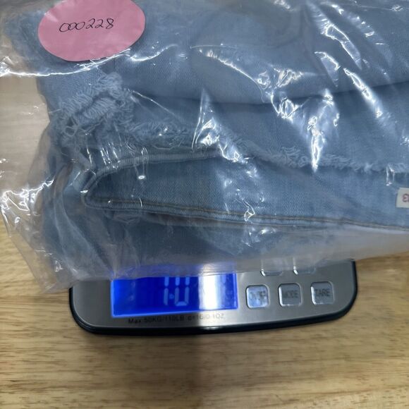 Levis 726 Jeans Women Size 33 Flared Bell Bottoms Stretch‎ Blue Denim Distressed - Picture 13 of 13